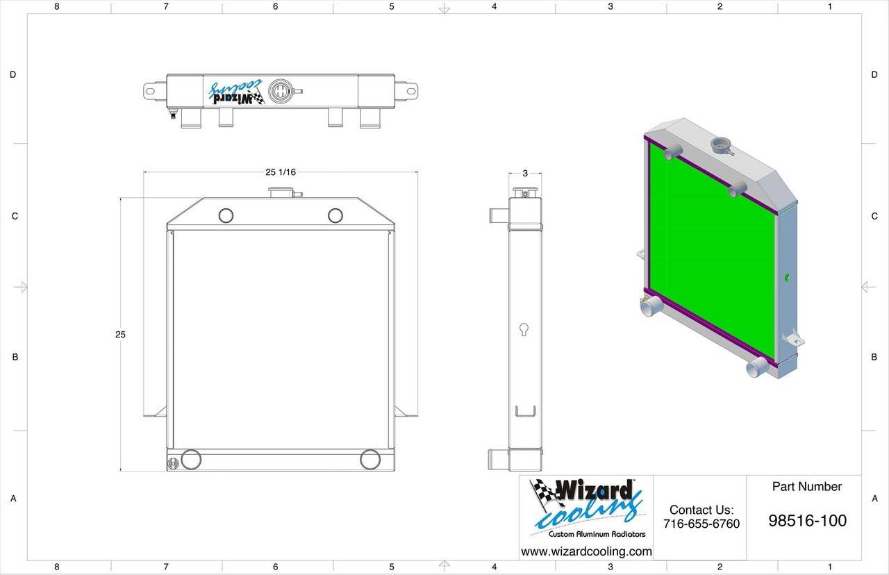 Wizard Cooling Inc #98516-200 1940-1941 Ford Truck & 1939-1941 Car ...
