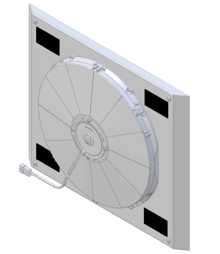 Wizard Cooling Inc - 1961.5- 1963 Ford Thunderbird (SHROUD w/ LOW PROFILE FAN) - 1630-008LP
