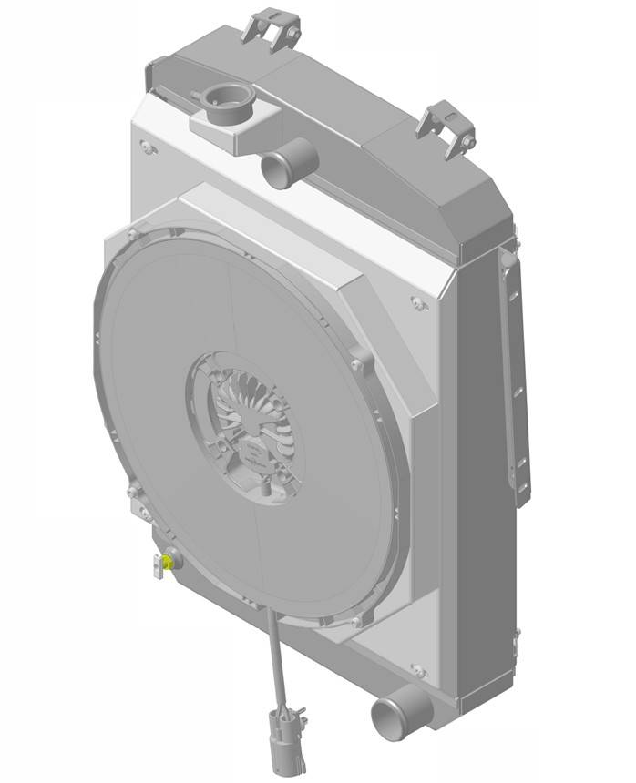 Wizard Cooling Inc - 1936 Plymouth Street Rod Aluminum Radiator (BRUSHLESS FAN OPTIONS) - 92002-208BLAC300