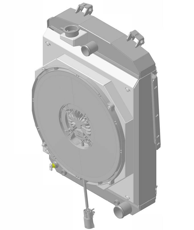 Wizard Cooling Inc - 1936 Plymouth Street Rod Aluminum Radiator (BRUSHLESS FAN OPTIONS) - 92002-118BLAC300