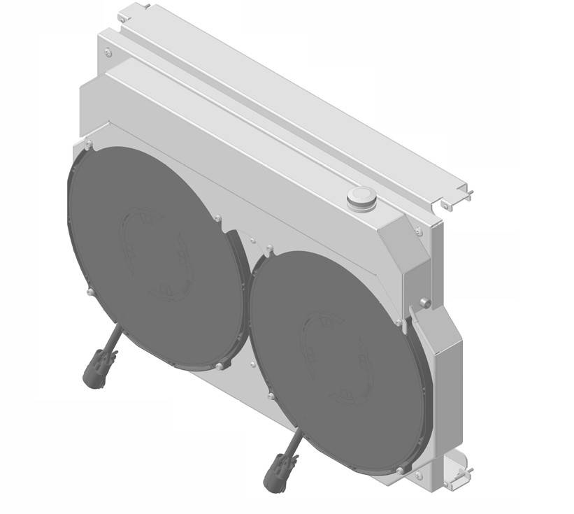 Wizard Cooling Inc - 1973-1993 Chevrolet Trucks (14" BRUSHLESS FANS, SHROUD & X TANK) - 716-002BL300225XR