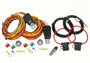 Wizard Cooling Inc - Dual Fan Wire Harness Kit (For BRUSH style SPAL fans)