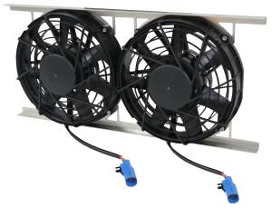 Spal - 12" Dual BRUSHLESS Spal PUSHER fans w/ Mounting Bracket