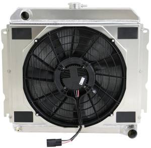 Wizard Cooling Inc - Wizard Cooling - 1966-1969 22" Core Mopar Aluminum Radiator w/ Brushless Fan - 1635-208BL