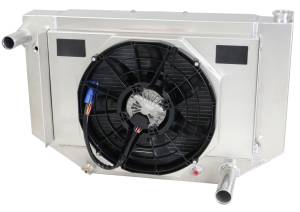 Wizard Cooling Inc - 1955-1957 CHEVROLET Bel-Air (SB/ BB, Cross Flow w/ Brushless Fan) - 1657-218CFCBLAC300