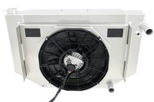 Wizard Cooling Inc - 1955-1957 CHEVROLET Bel-Air (LS SWAP, Cross Flow w/ Brushless Fans) - 1657-218CFCLSBLAC300