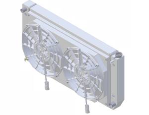 Wizard Cooling Inc - 1988-2004 Chevy/ GMC Trucks Various Applications Aluminum Radiator (W/ Short Fillerneck) With Dual Brushless Fan Shroud - 1697-212BL