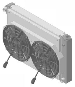 Wizard Cooling Inc - Wizard Cooling - 1973-1993 Chevrolet Trucks Aluminum Radiator(21.5" tall) W/ BRUSHLESS Fan & Shroud - 716-112BL300