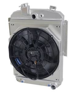 Wizard Cooling Inc - Wizard Cooling - 1936 Plymouth Street Rod Aluminum Radiator (BRUSHLESS FAN OPTIONS) - 92002-218BL