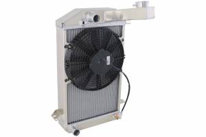 Wizard Cooling Inc - Wizard Cooling - 1953-1962 Triumph TR2/ TR3 Aluminum Radiator with 11" Fan - 99005-101