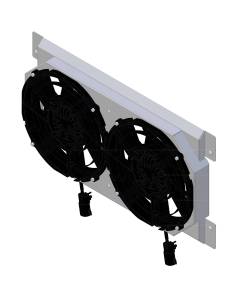 Wizard Cooling Inc - 1964-1967 Bel Air/ Impala/ Chevelle/ Malibu/Monte Carlo/ El Camino (SHROUD w/ BRUSHLESS FANS) - 289-002BL300