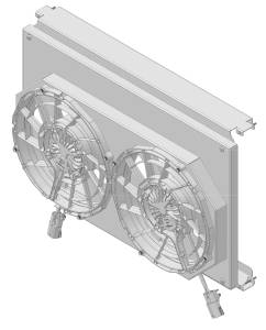 Wizard Cooling Inc - 12" BRUSHLESS FAN Package for 28.25" Core Radiators- 361-002BL300225