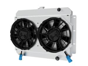 Wizard Cooling Inc - 1964-1965 Chevelle/ Malibu/ Monte Carlo/ El Camino (SHROUD w/ BRUSHLESS FANS) - 282-002BL