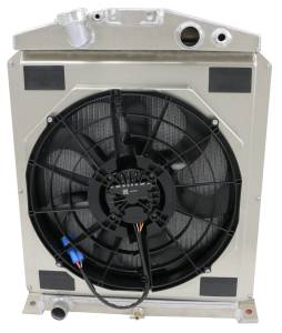 Wizard Cooling Inc - 1938-1939 Ford Trucks (SHROUD w/ BRUSHLESS FAN, 500 WATT) - 98480-008BL500