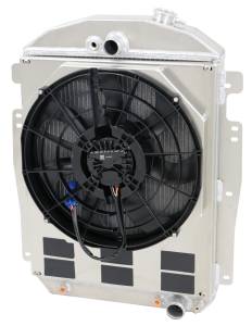 Wizard Cooling Inc - 1937-1939 Chevrolet Trucks (SHROUD w/ BRUSHLESS Fan, 500 WATT) - 80516-008BL500