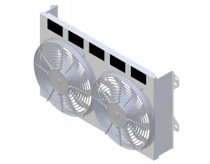 Wizard Cooling Inc - 1975-1983 Datsun 280Z (SHROUD w/ HIGH PERFORMANCE Fans) - 634-002HP