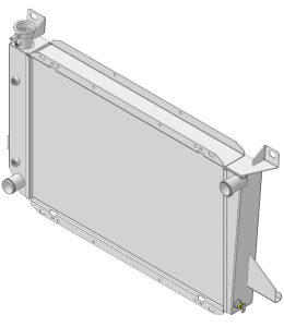 Wizard Cooling Inc - 1985-97 Ford F-Series & Bronco Aluminum Radiator (Coyote Swap, A/T) - 1451-210CS