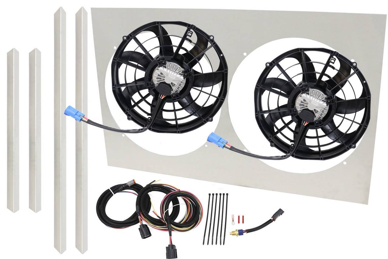 Spal - 16"  Dual Brushless Fan (300 Watts) And DIY Shroud Kit