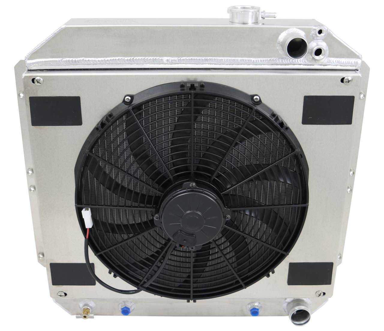 Wizard Cooling Inc - Wizard Cooling - 1949-1954 Chevrolet Bel Air/ Impala Aluminum Radiator With Fan - 10024-108LSMD
