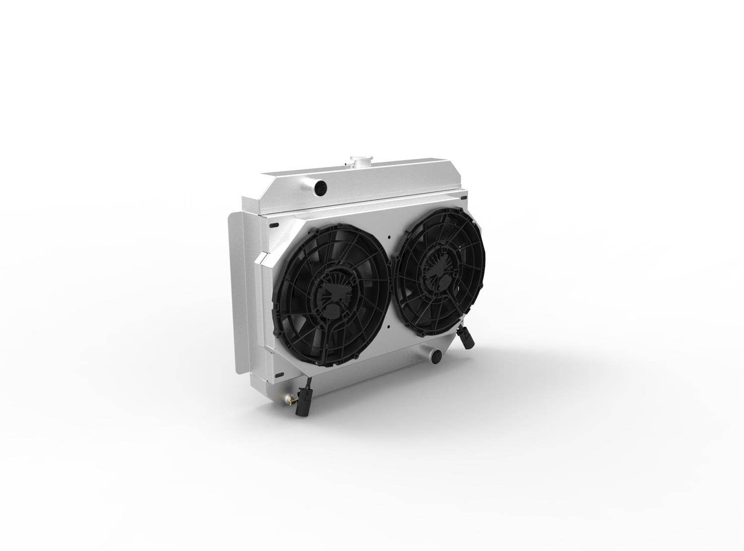 Wizard Cooling Inc - Wizard Cooling - 1961-1963 Bel Air/Impala Aluminum Radiator (Brushless Fan & Shroud) - 10267-102BL