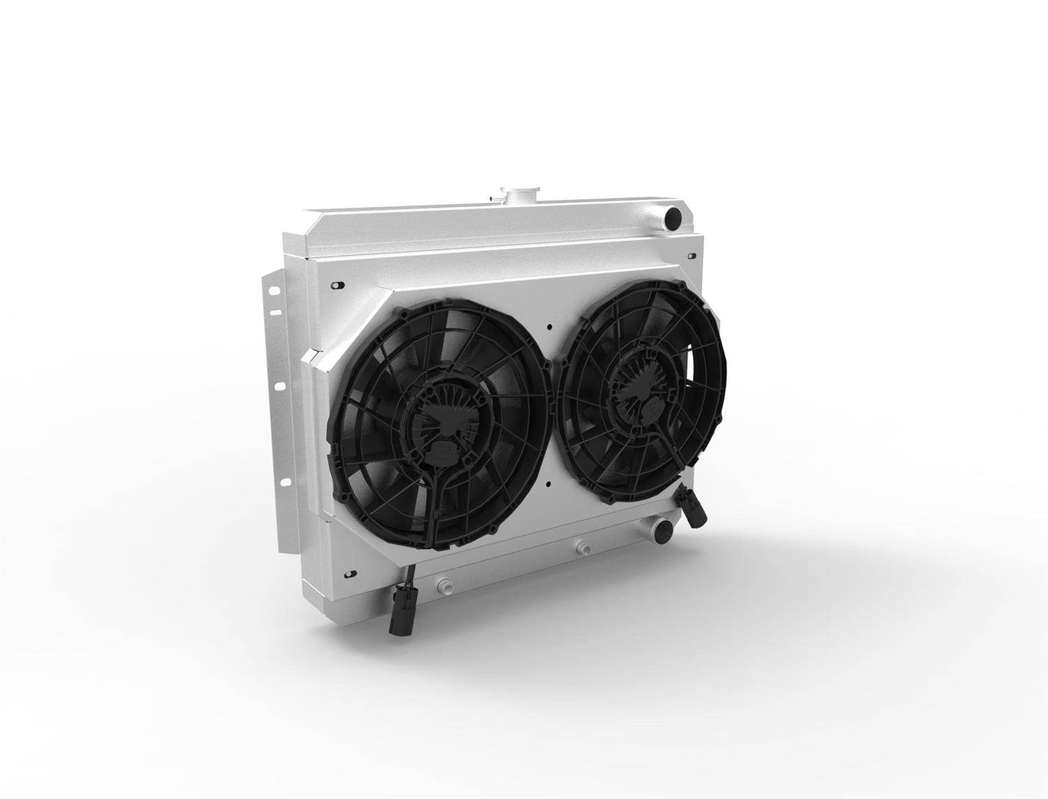 Wizard Cooling Inc - Wizard Cooling - 1959-1960 Chevrolet Bel Air/ Impala (17.5" Core) w/ Brushless Fan & Shroud - 10268-112BL