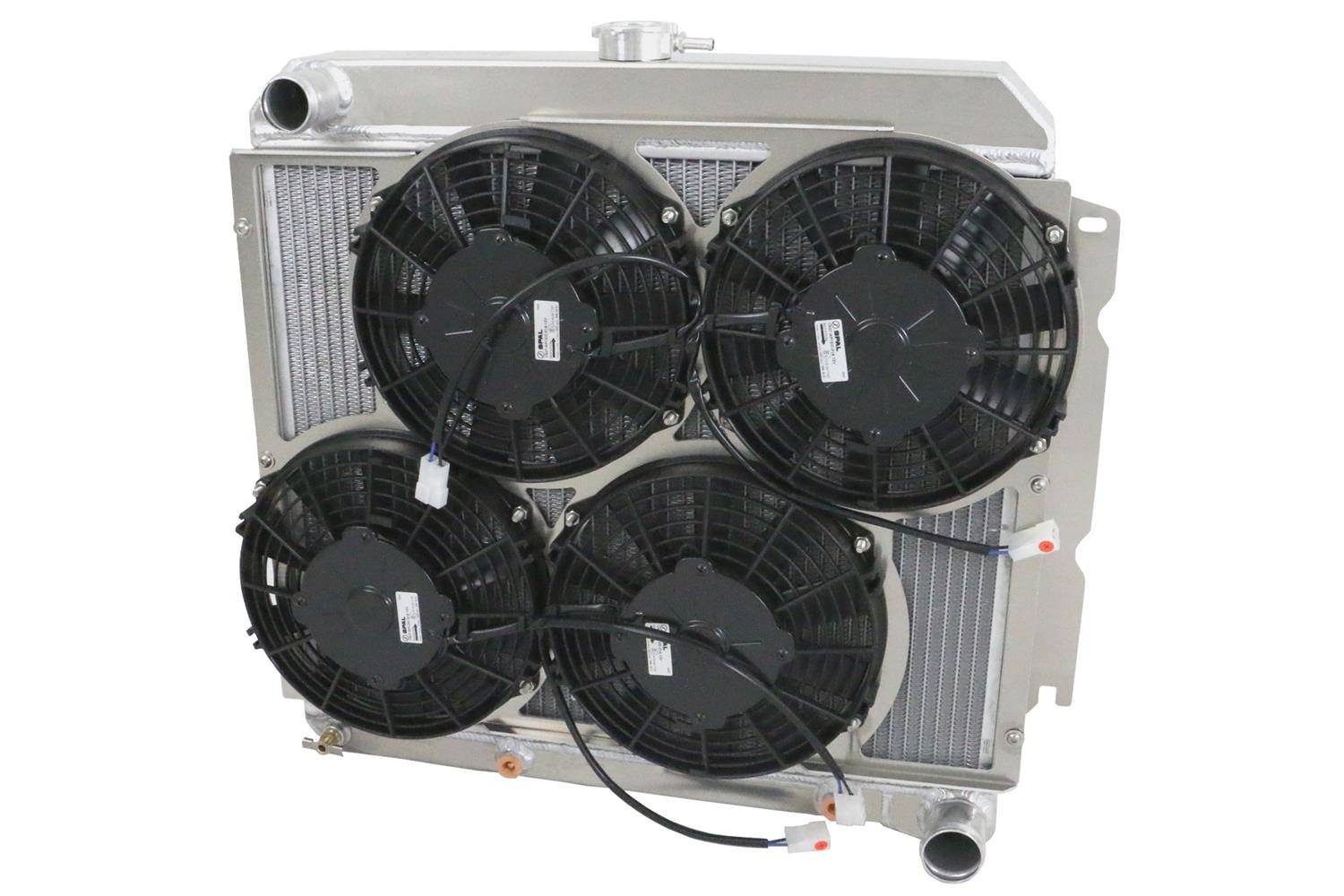 Wizard Cooling Inc - Wizard Cooling - 1966-1969 22" Core Mopar Aluminum Radiator w/ Brush Fan(s) - 1635-104LP