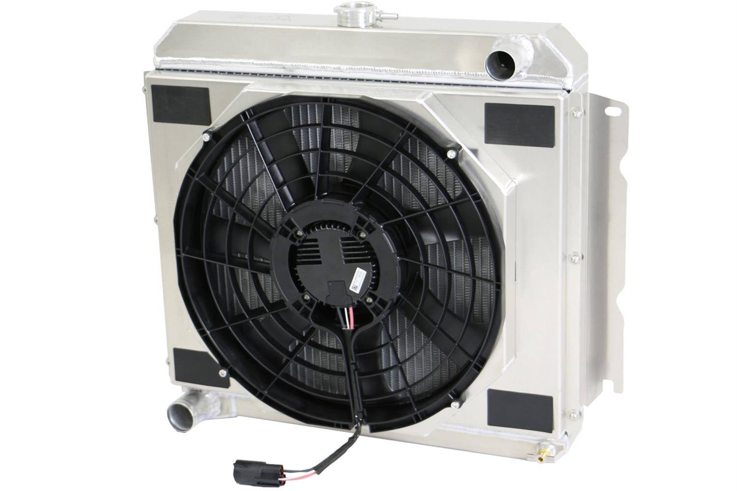 Wizard Cooling Inc - Wizard Cooling - 1966-1969 22" Core Mopar Aluminum Radiator (w/ Brushless fan) - 1636-218BL