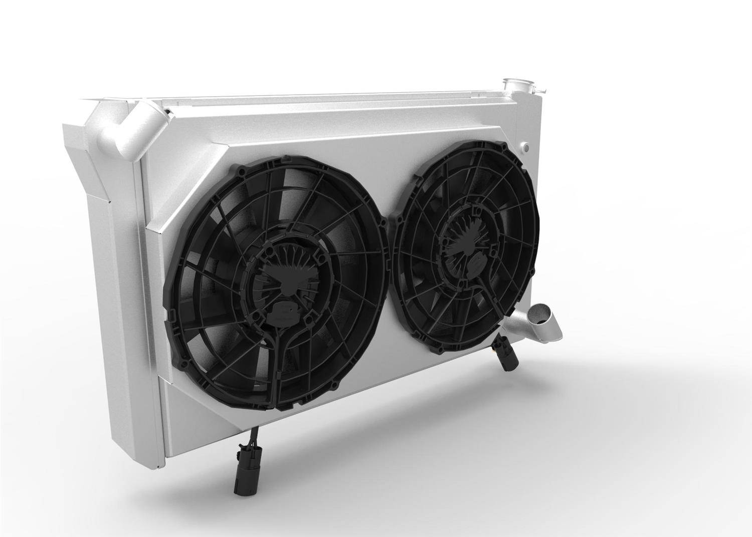 Wizard Cooling Inc - Wizard Cooling - 1969-1972 CHEVROLET Corvette S/B (With 26" Core) Brushless Fan Package - 1655-112BL