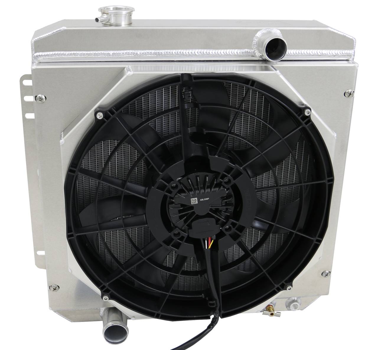 Wizard Cooling Inc - Wizard Cooling - 1962-1968 Ford Fairlane & 1966-70 Falcon Aluminum Radiator W/ Brushless Fan Shroud - 260-108BL