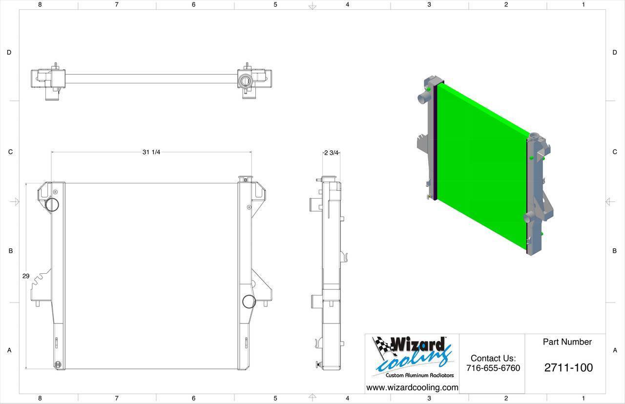 Wizard Cooling Inc #2711-100 2003-2009 Dodge Ram 5.9 & 6.7 Cummins