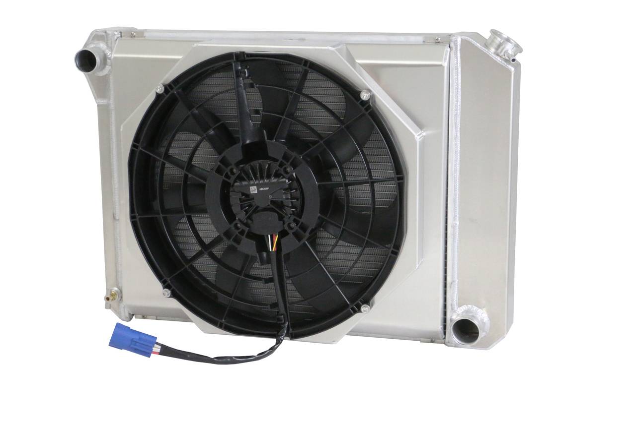 Wizard Cooling Inc - Wizard Cooling - 20.75" Core Various GM Applications Aluminum Radiator (W/ Brushless fan) - 331-108BL