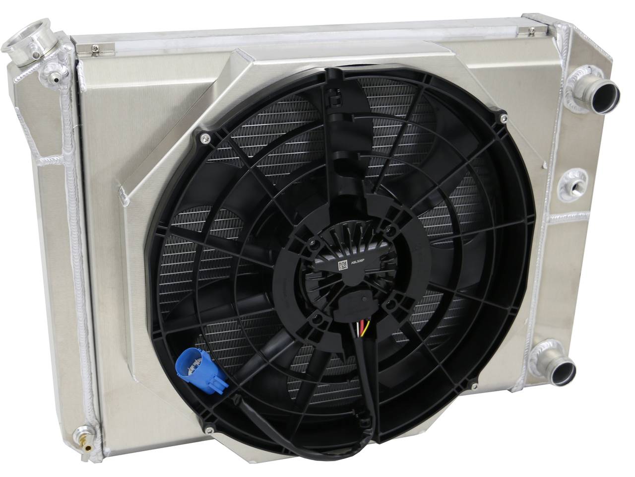 Wizard Cooling Inc - Wizard Cooling - 20.75" Core Various GM Applications Aluminum Radiator (LS Motor Swap, W/ Brushless fan) - 331-108LSBL