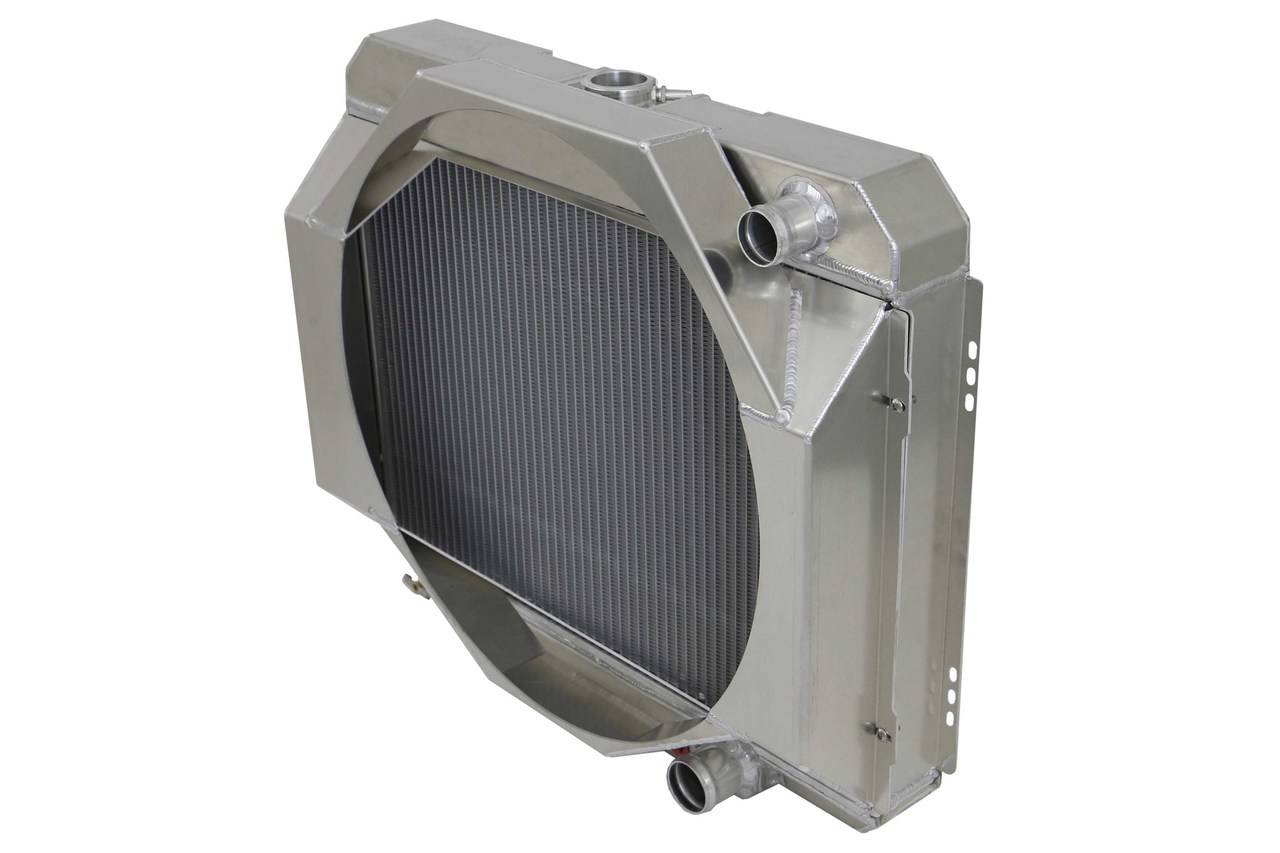 Wizard Cooling Inc - 1967-1969 Ford Mustang (24" Wide Core) Aluminum Radiator WITH SHROUD - 338-115