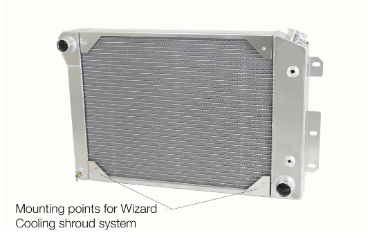 Wizard Cooling Inc - Wizard Cooling - 1967-1969 Chevrolet Camaro/ Z28/ Firebird Aluminum Radiator (BB & SB) - 370-110
