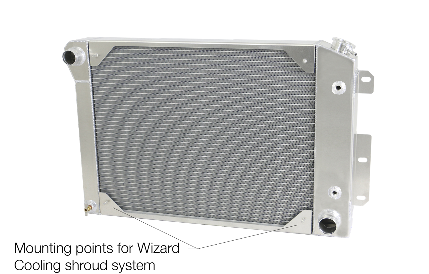 Wizard Cooling Inc - Wizard Cooling - 1967-1969 Chevrolet Camaro/ Z28/ Firebird Aluminum Radiator (BB & SB) - 370-210