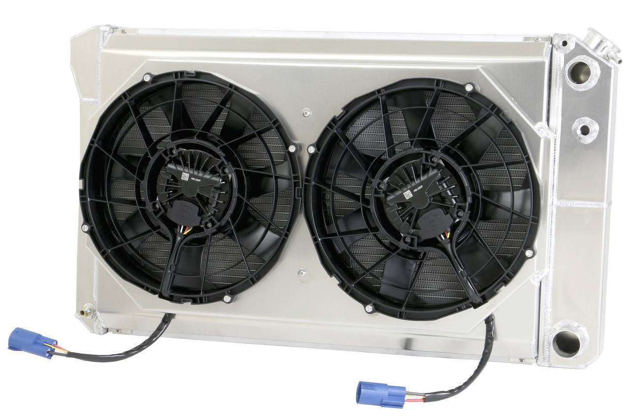 Wizard Cooling Inc - Wizard Cooling - 26.25" Various GM Applications Aluminum Radiator (LS SWAP, BRUSHLESS Fan Options) - 562-202LSBL