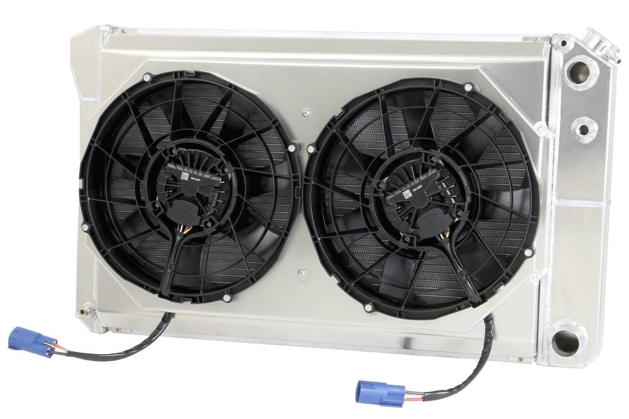 Wizard Cooling Inc - Wizard Cooling - 26.25" Various GM Applications Aluminum Radiator (LS SWAP, BRUSHLESS Fan Options) - 562-212LSBL