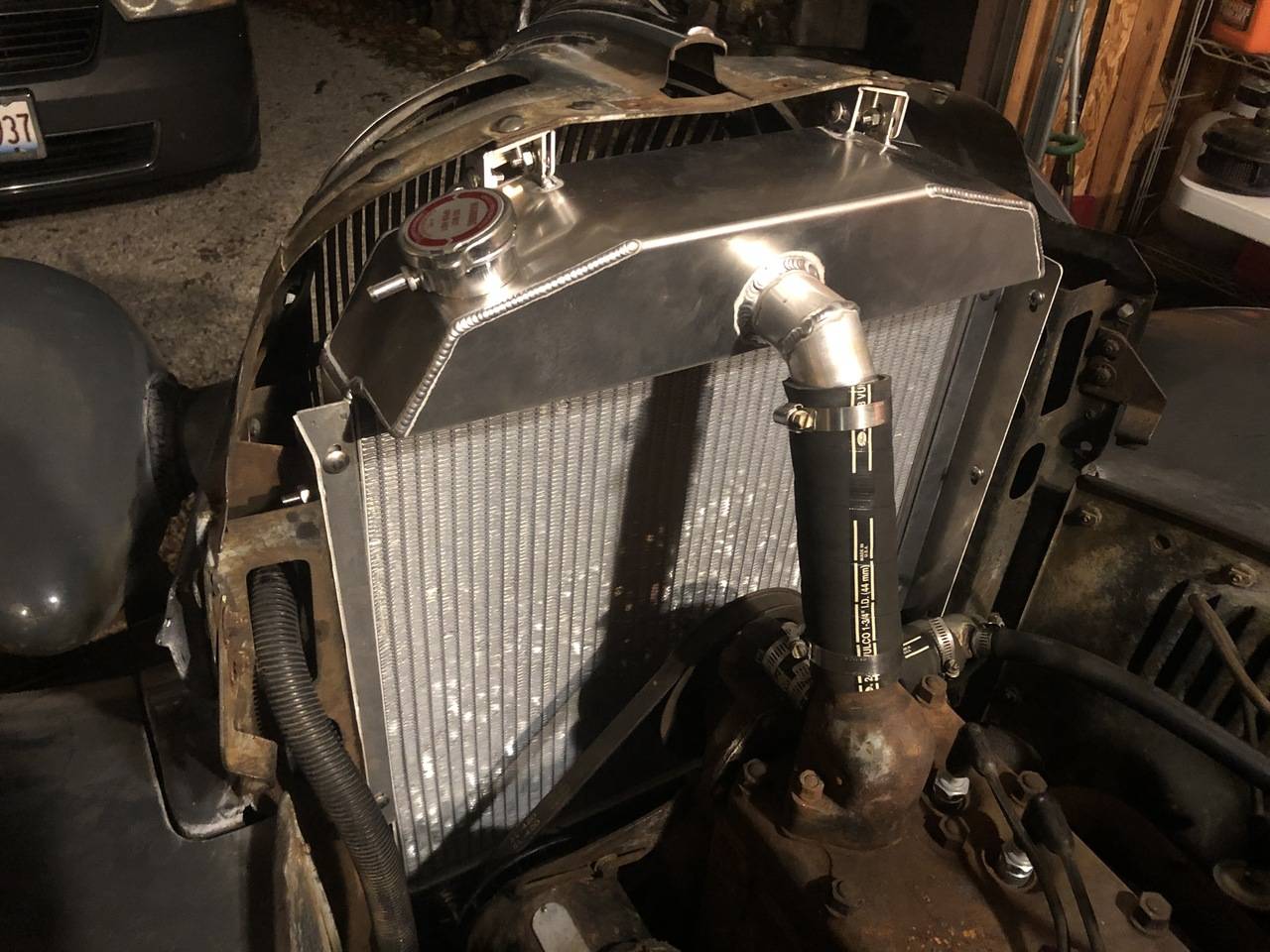 Wizard Cooling Inc - 1937 Plymouth P3 Business Coupe Aluminum Radiator (Straight 6) - 92007-500
