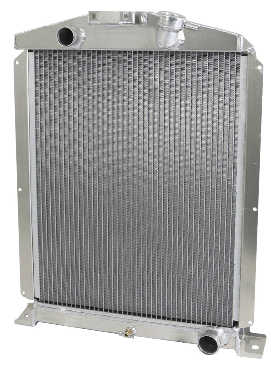 ZPC Aluminum Radiator For 1937-1938 Ford V8 Engine - With Cooler, Direct Fit For 37-38 Ford
