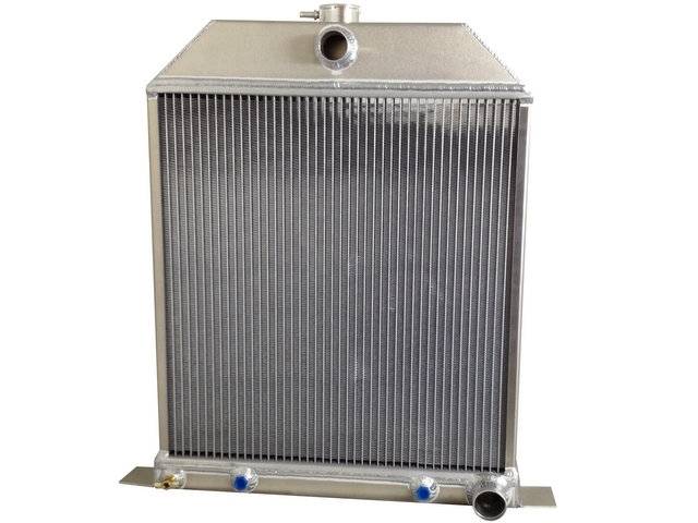 Wizard Cooling Inc - 1942-1948 Ford Car (Chevy V8) Aluminum Radiator - 98485-100
