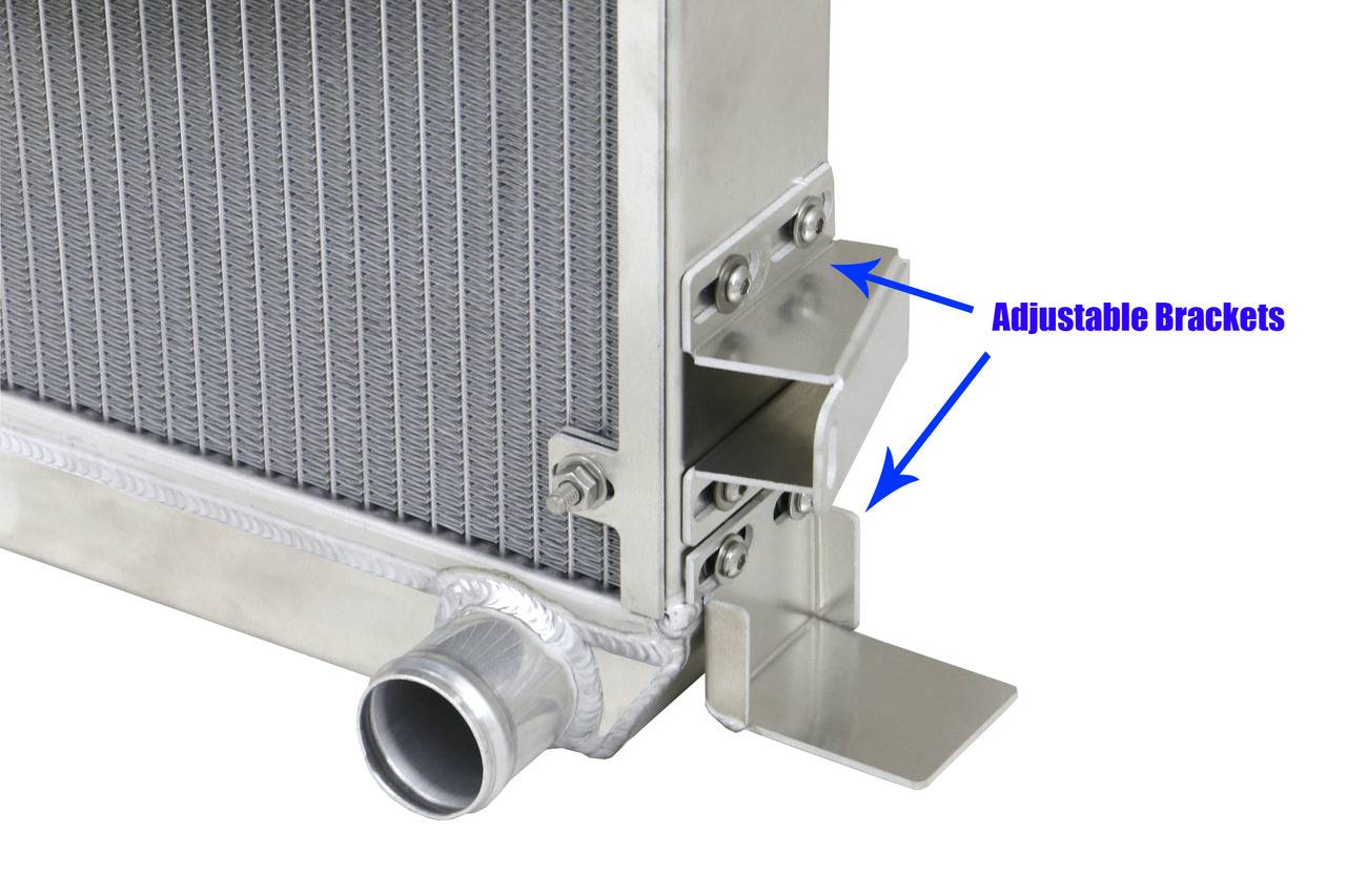 Wizard Cooling Inc - 1932 Ford Truck & Car Aluminum Radiator (BRUSHLESS Fan Options) - 98492-108BL