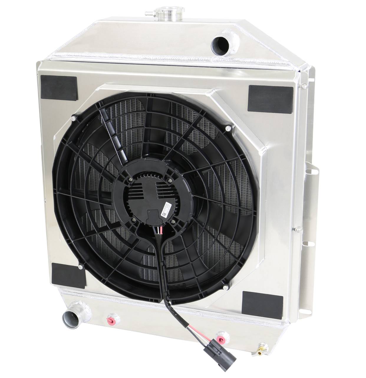 Wizard Cooling Inc - 1942-1952 Ford Trucks Aluminum Radiator With Single Brushless Shroud - 98500-218BL300