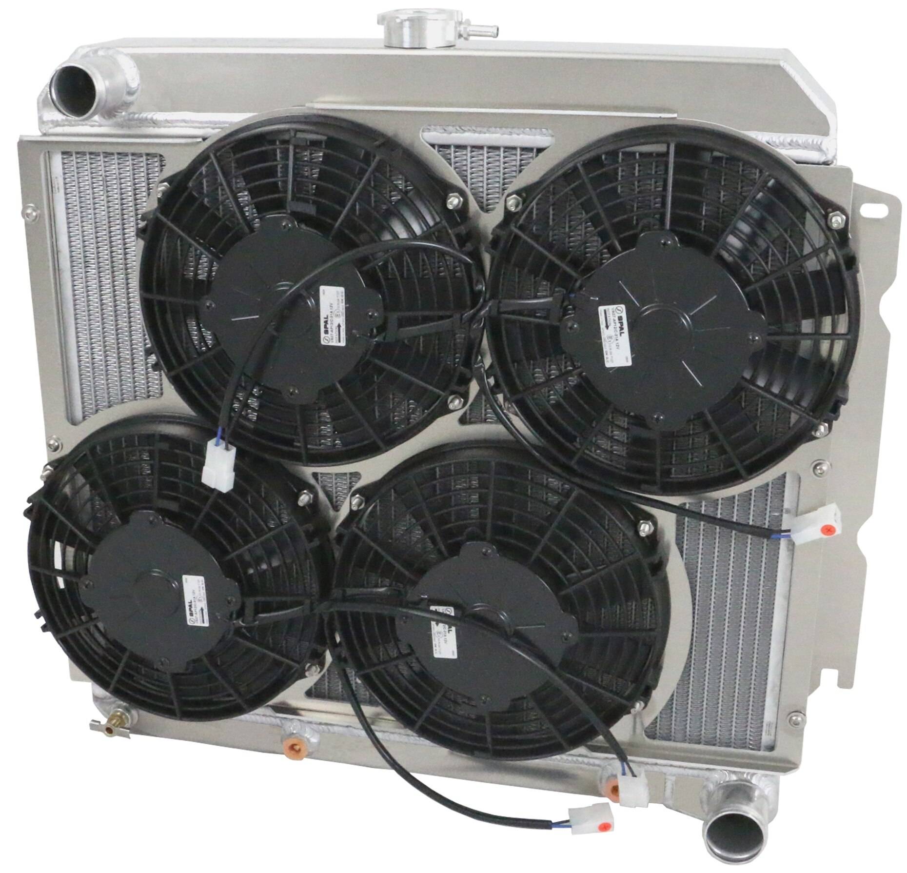 Wizard Cooling Inc - Wizard Cooling - 1966-1969 22" Core Mopar Aluminum Radiator w/ Brush Fan(s) - 1635-119LP