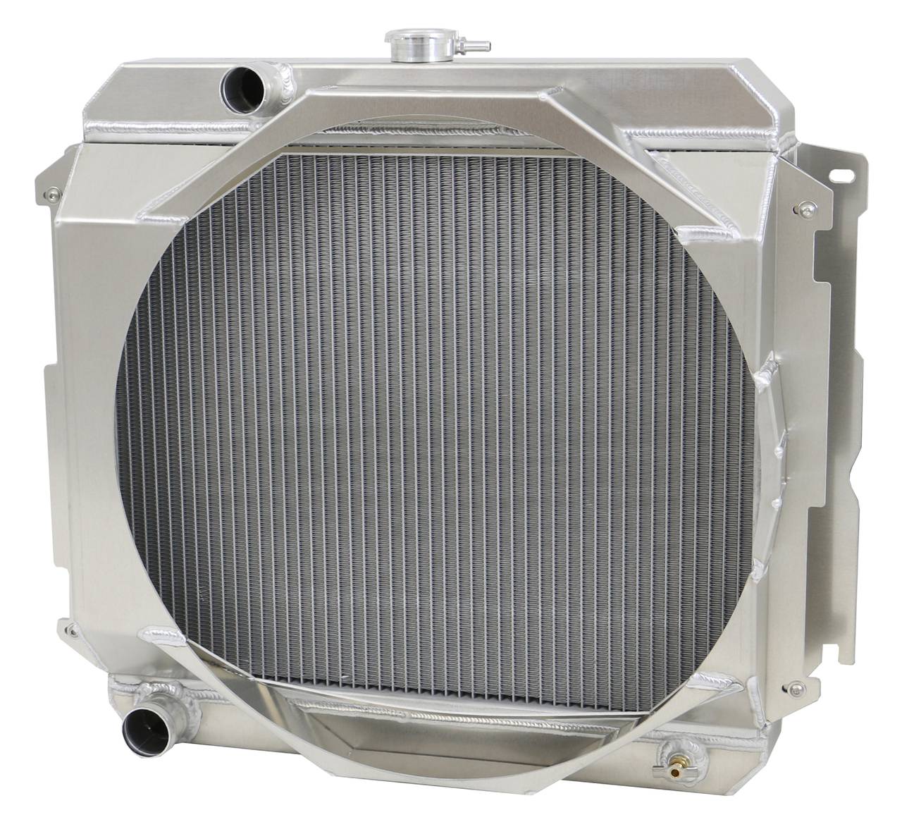 Wizard Cooling Inc - 1970-1973 22" Mopar Applications Aluminum Radiator (W/ Mechanical Fan Shroud) - 1641-115