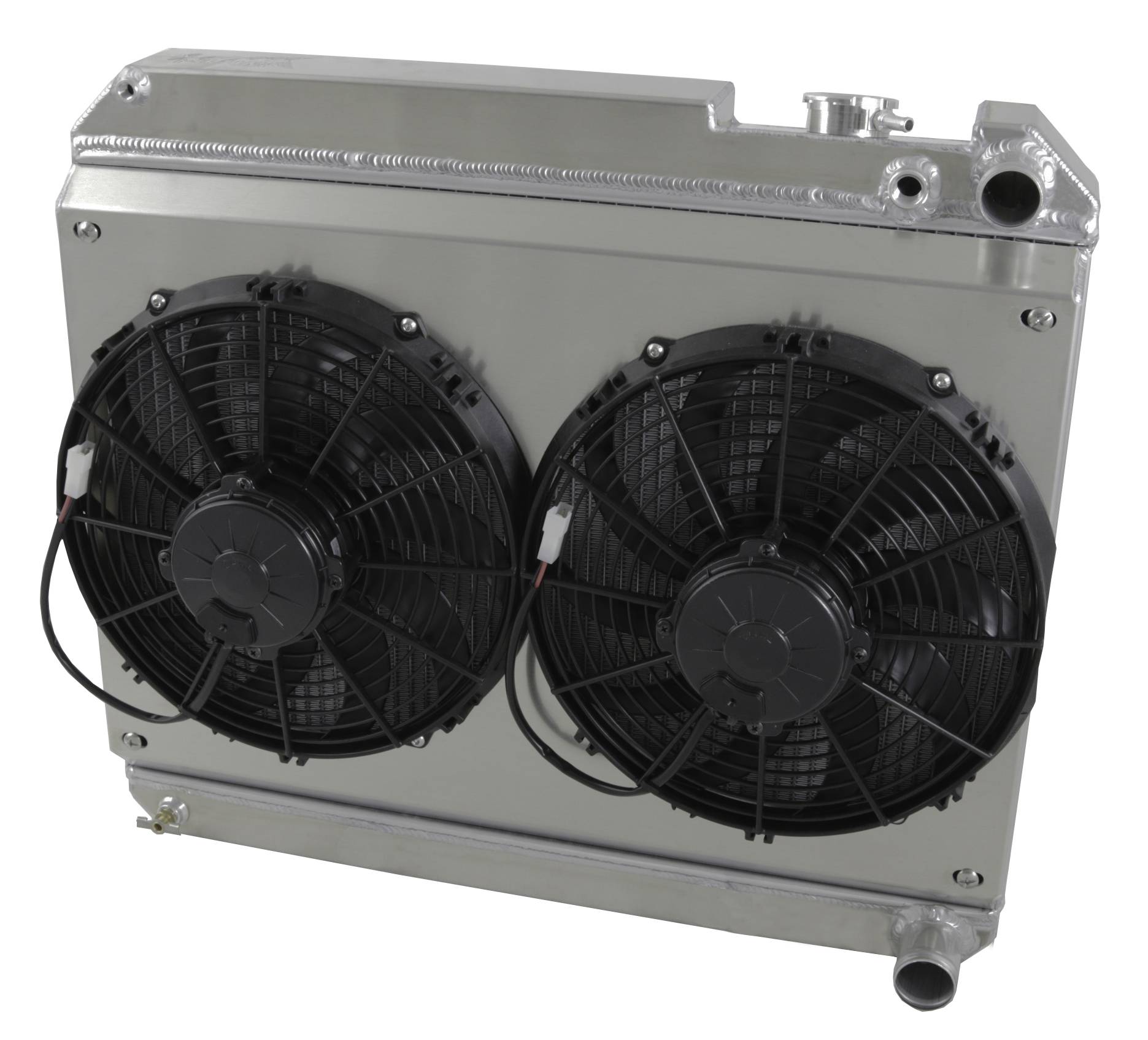 Wizard Cooling Inc - 1961-1965 Cadillac, LS Swap, Standard Brush Style Fans - 358-102LSLP