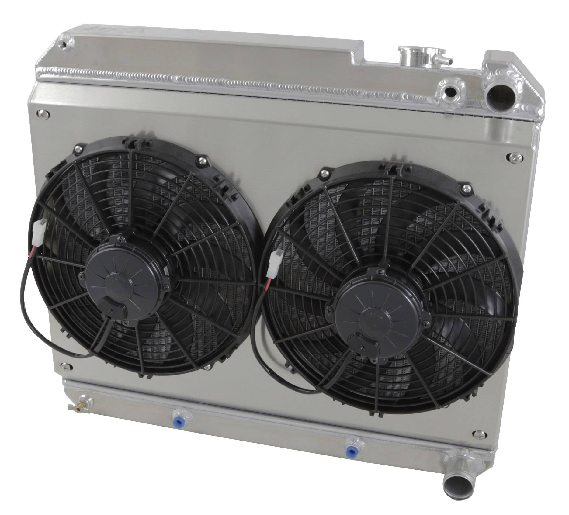 Wizard Cooling Inc - 1961-1965 Cadillac, LS Swap, Standard Brush Style Fans - 358-112LSHP