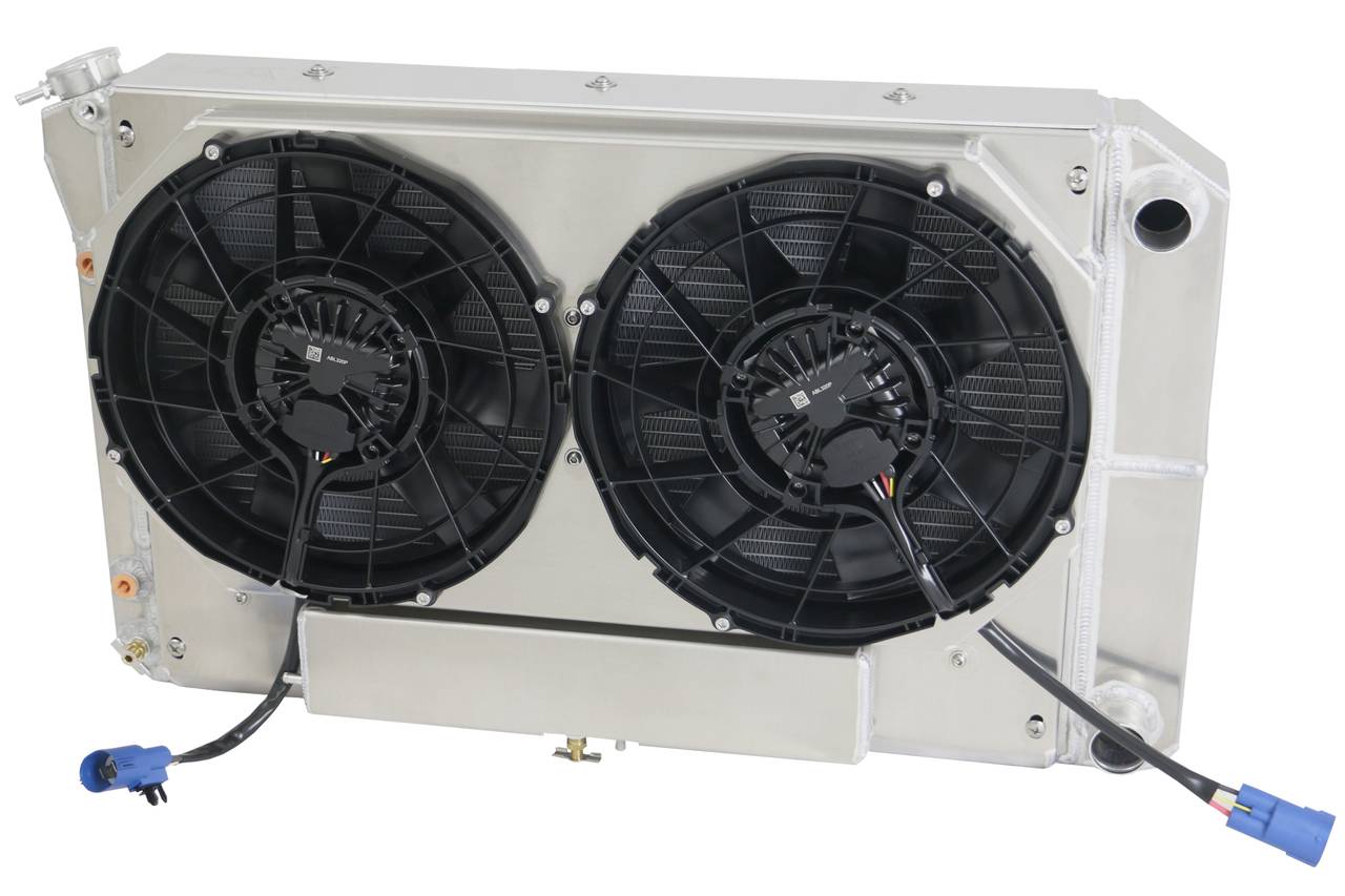 Wizard Cooling Inc - Wizard Cooling - 26.25" Various GM Applications Aluminum Radiator (LS SWAP, BRUSHLESS Fan Options) - 562-102LSBLXAC