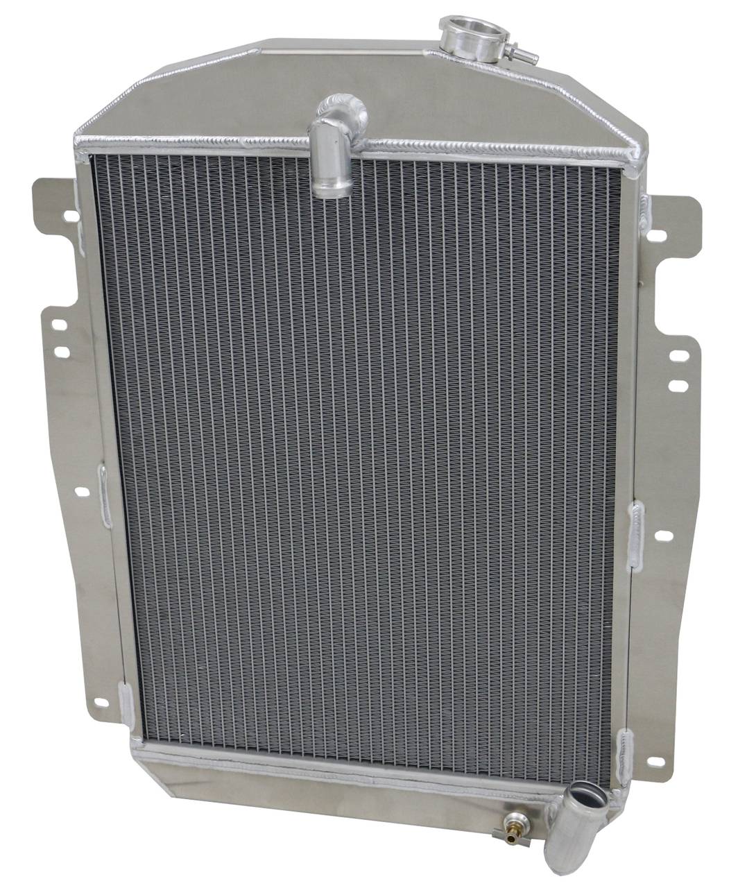 Wizard Cooling Inc - Wizard Cooling - 1937-1939 Chevrolet Trucks Aluminum Radiator (Straight 6, With AC Condenser) - 80516-500AC