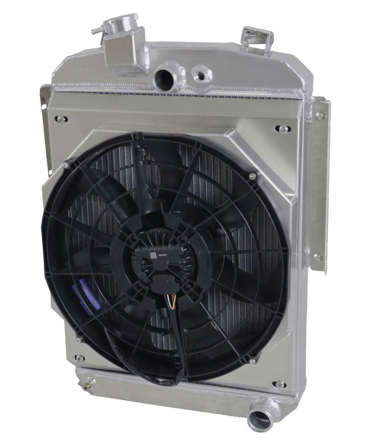 Wizard Cooling Inc - 1936 Plymouth Street Rod Aluminum Radiator (BRUSHLESS FAN OPTIONS) - 92002-108BLAC