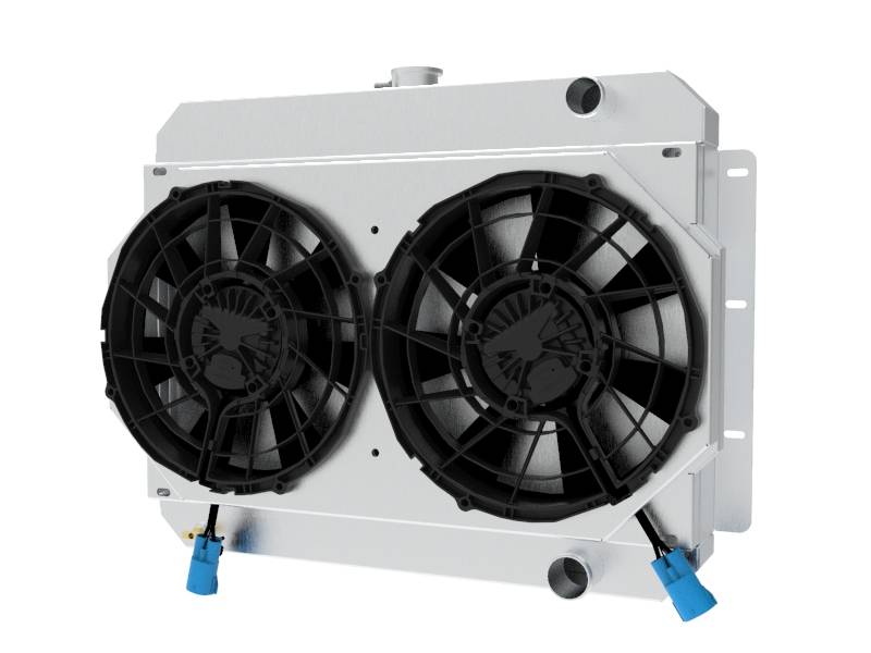 Wizard Cooling Inc - 1964-1965 Chevelle/ Malibu/ Monte Carlo/ El Camino (w/ Brushless Fans) - 282-202BL